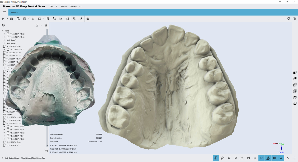 Maestro 3D MDS 500 | 3D Dental Scanner | 3D Jewelry Scanner | Smart Impression Scanning | Texture Color Super Imposition